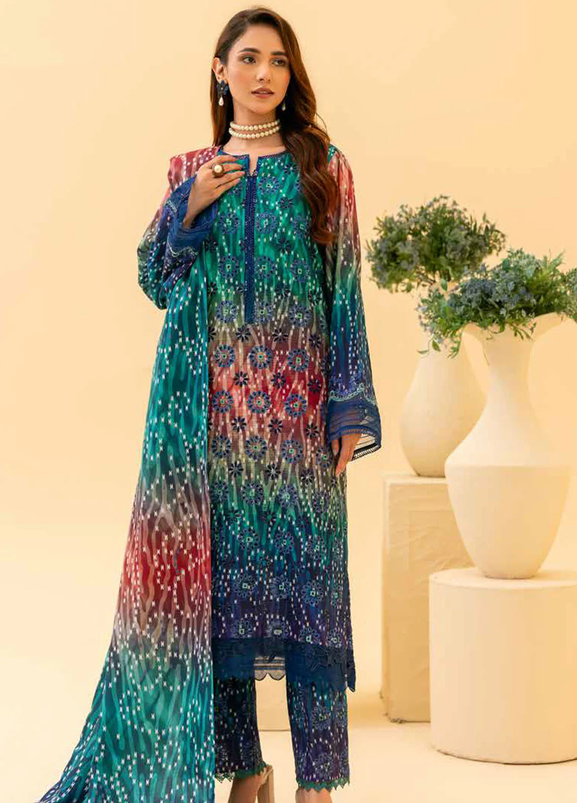 AF-144 Aafreen By Riaz Arts Unstitched Khaddar Winter Collection