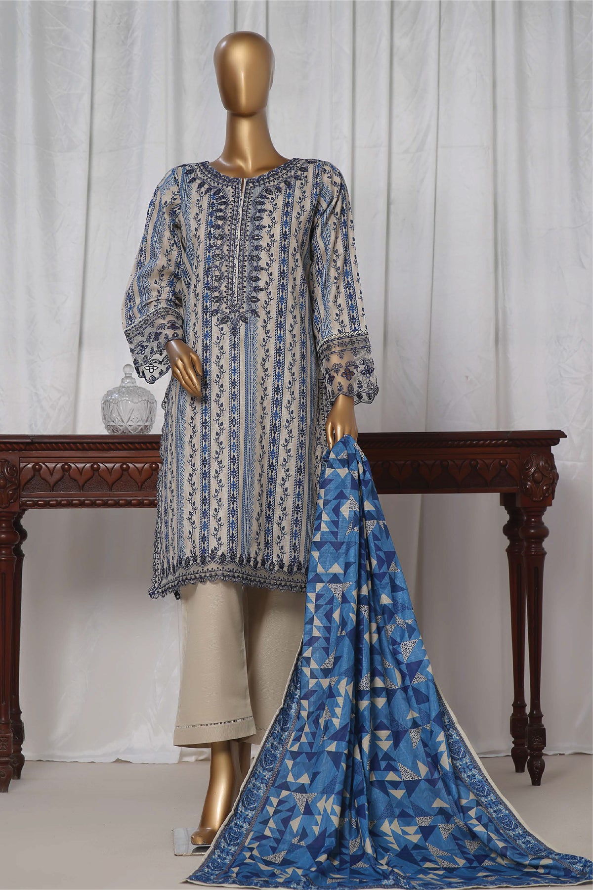 Khaddar Embroidered Collection D-7 Sadabahar